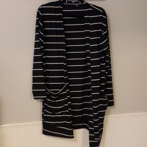 Long striped cardigan